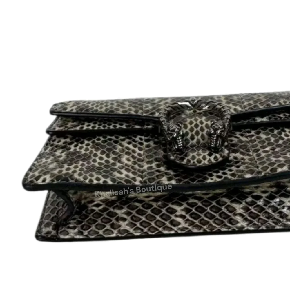 Rare!!! BNIB! NEW! Exotic Gucci DIONYSUS SNAKESKIN MINI SHOULDER BAG - Picture 12 of 16